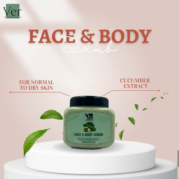 Ver Face&Body Scrub Cucumber 500gr 4$